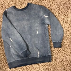 Denim sweatshirt